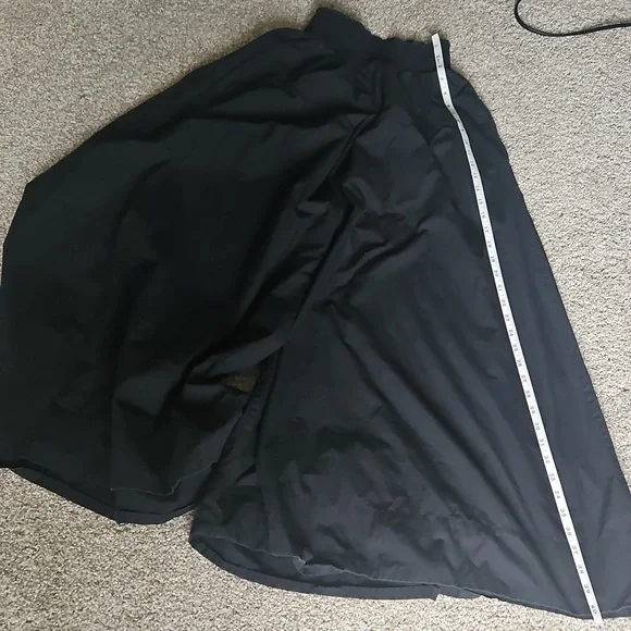 Free People Cotton Blend Pleated Wide-Leg Trousers in Black Size S - Picture 10 of 13